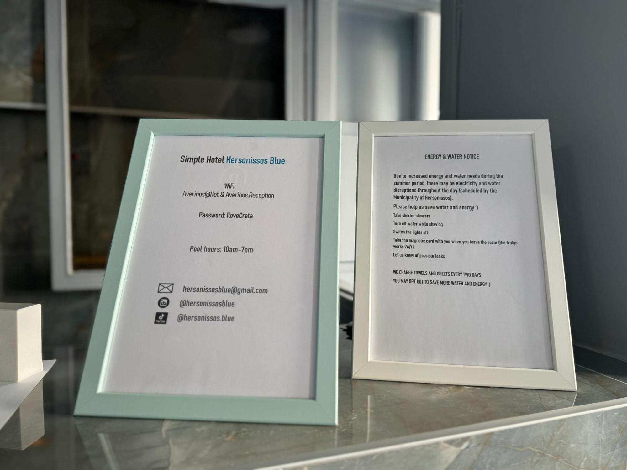 Simple Hotel Hersonissos Blue Ngoại thất bức ảnh